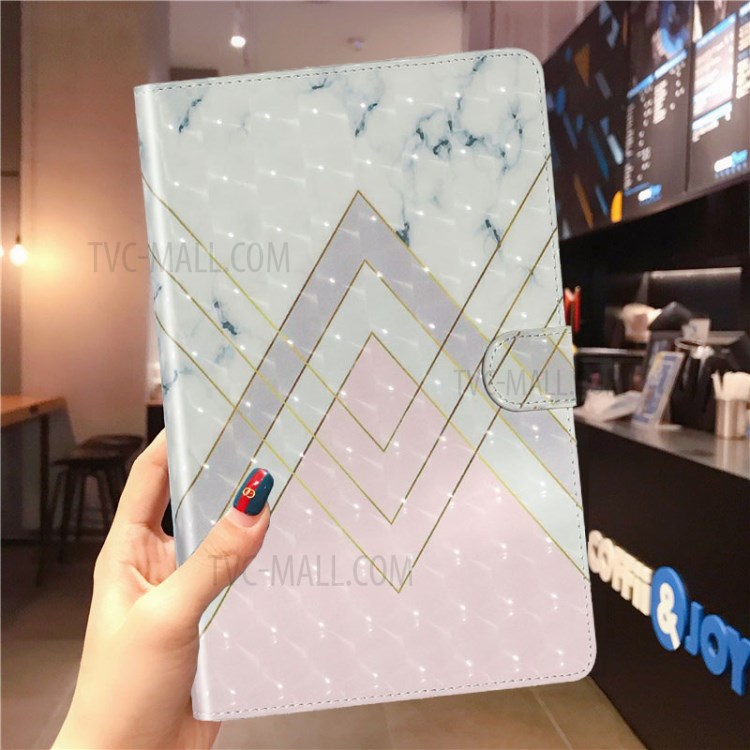 Light Spot Decor Pattern Printing Smart Leather Stand Protective Case for iPad 10.2 (2019) - Geometric Patterns-8