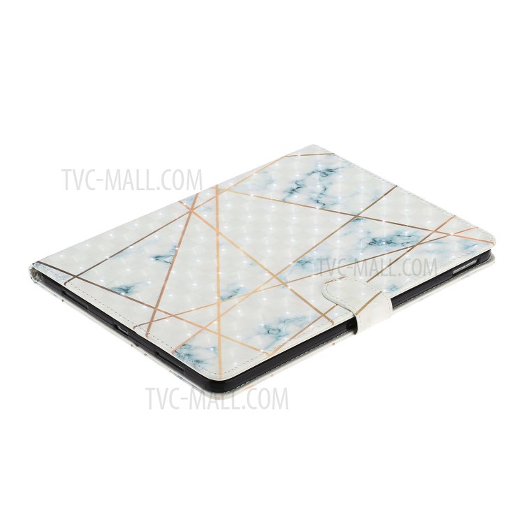 Light Spot Decor Pattern Printing Smart Leather Stand Protective Cover for iPad Pro 11-inch (2020)/(2018) - Marble Grain and Line-7