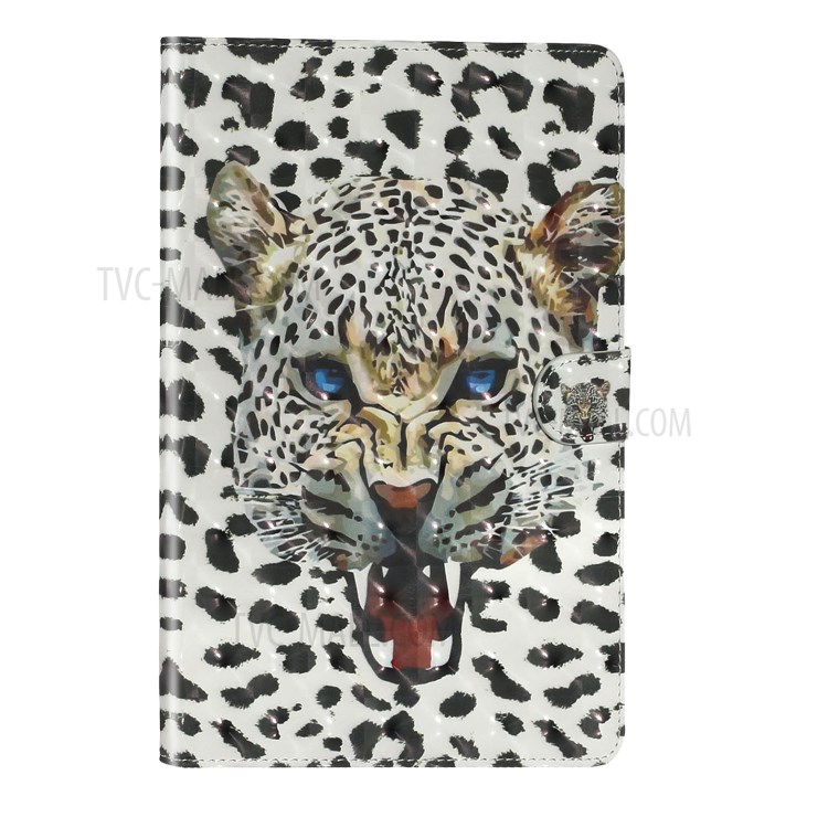 Light Spot Decor Pattern Printing Smart Leather Stand Protective Cover for iPad Pro 11-inch (2020)/(2018) - Tiger-3