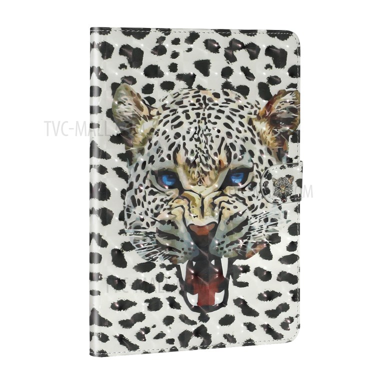 Light Spot Decor Pattern Printing Smart Leather Stand Protective Cover for iPad Pro 11-inch (2020)/(2018) - Tiger-4