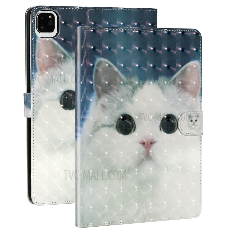 Light Spot Decor Pattern Printing Smart Leather Stand Protective Cover for iPad Pro 11-inch (2020)/(2018) - Cat-2