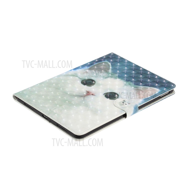 Light Spot Decor Pattern Printing Smart Leather Stand Protective Cover for iPad Pro 11-inch (2020)/(2018) - Cat-7