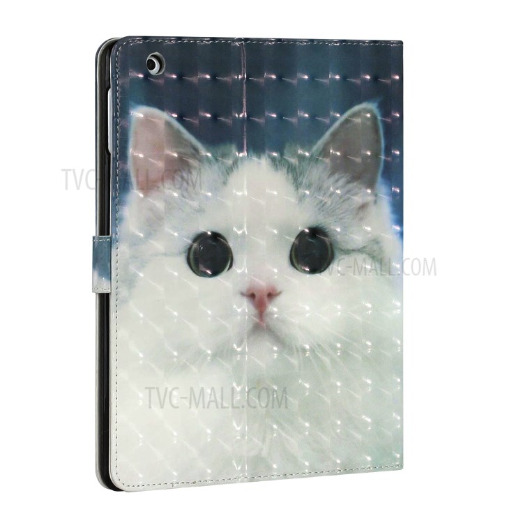 Light Spot Decor Pattern Printing Leather Shell Stand Tablet Case for iPad 4/3/2 - Cat-5