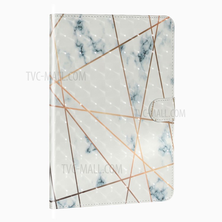 Light Spot Decor Pattern Printing Smart Leather Stand Tablet Case for iPad 9.7-inch (2018)/(2017)/iPad Pro 9.7 inch (2016)/Air 2/Air (2013) - Marble Grain and Line-4