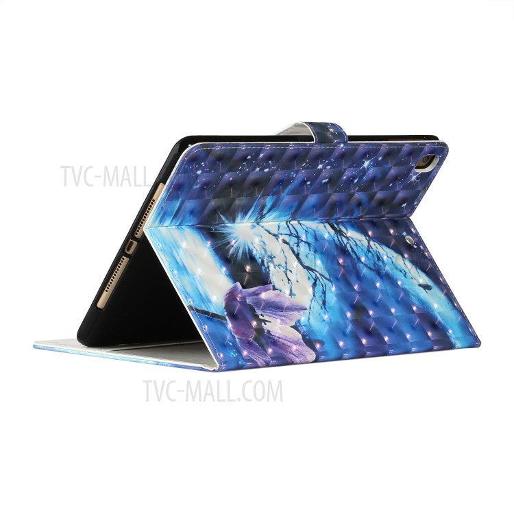 Light Spot Decor Pattern Printing Smart Leather Stand Tablet Case for iPad 9.7-inch (2018)/(2017)/iPad Pro 9.7 inch (2016)/Air 2/Air (2013) - White Wolf-6