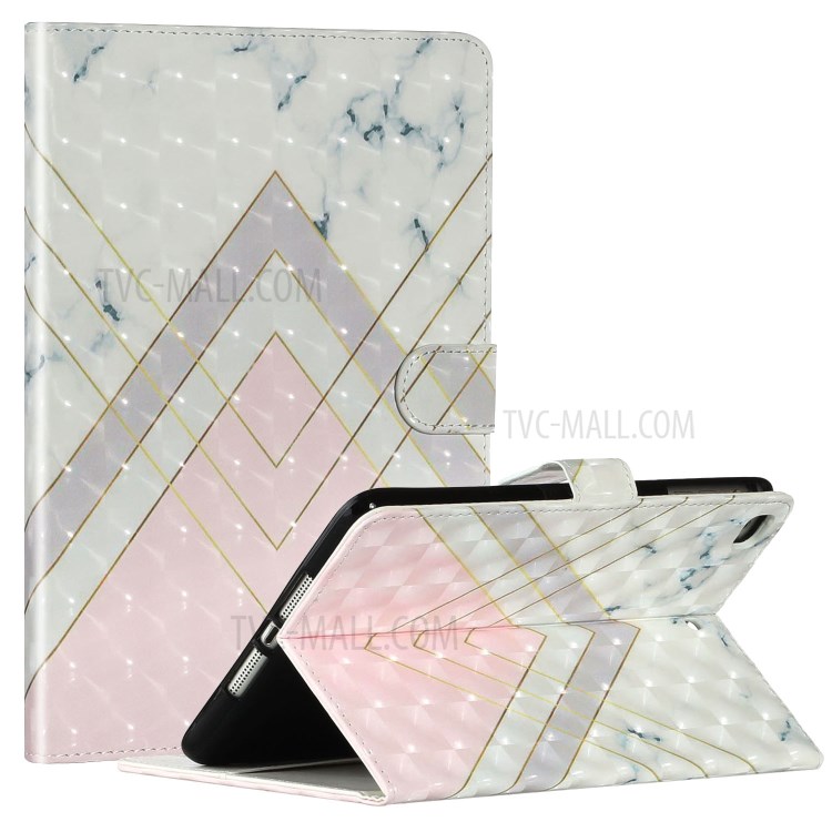 Light Spot Decor Pattern Printing Smart Leather Stand Protective Case for iPad Mini/Mini 2/Mini 3/Mini 4/Mini (2019) 7.9 inch - Geometric Patterns-1