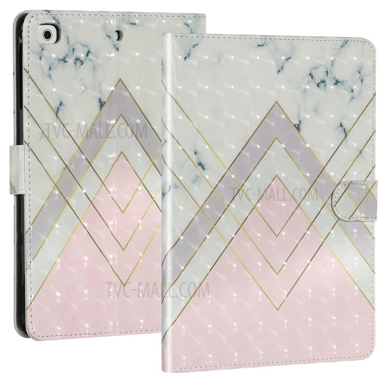 Light Spot Decor Pattern Printing Smart Leather Stand Protective Case for iPad Mini/Mini 2/Mini 3/Mini 4/Mini (2019) 7.9 inch - Geometric Patterns-2