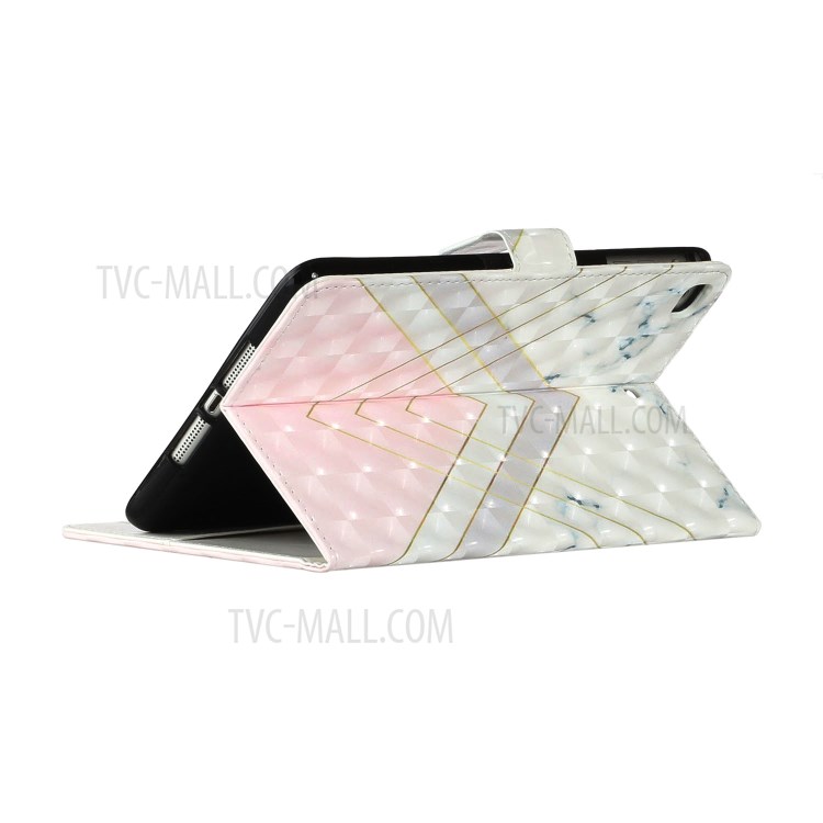 Light Spot Decor Pattern Printing Smart Leather Stand Protective Case for iPad Mini/Mini 2/Mini 3/Mini 4/Mini (2019) 7.9 inch - Geometric Patterns-6