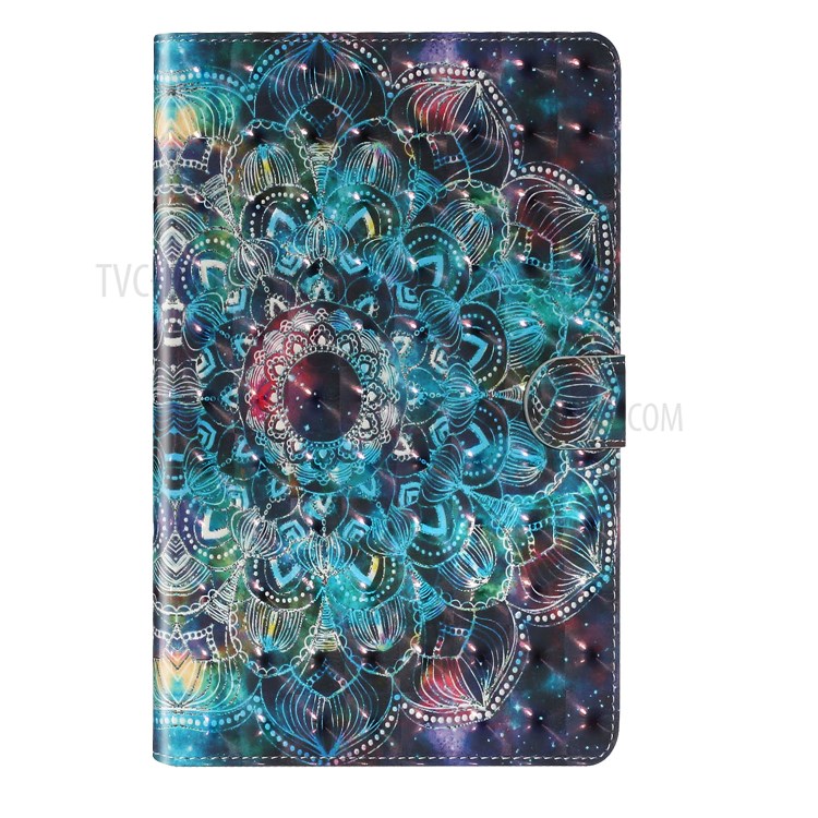Light Spot Decor Pattern Printing Smart Leather Stand Protective Case for iPad Mini/Mini 2/Mini 3/Mini 4/Mini (2019) 7.9 inch - Mandala Flower-3