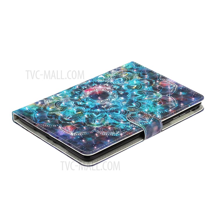 Light Spot Decor Pattern Printing Smart Leather Stand Protective Case for iPad Mini/Mini 2/Mini 3/Mini 4/Mini (2019) 7.9 inch - Mandala Flower-7