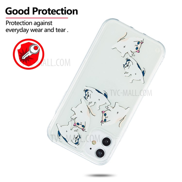 Quicksand with Printing TPU Case for iPhone 11 6.1 inch - Cats-2