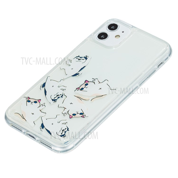 Quicksand with Printing TPU Case for iPhone 11 6.1 inch - Cats-3