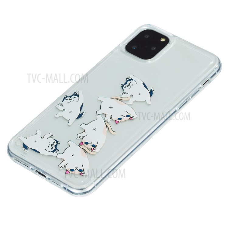 Pattern Printing Skin Quicksand TPU Unique Cover for iPhone 12 mini - Cats-4