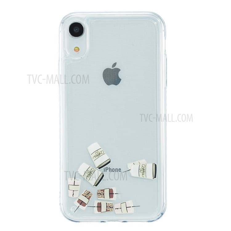 Quicksand Pattern Printing TPU Phone Cover for iPhone XR 6.1-inch - Coffee-1