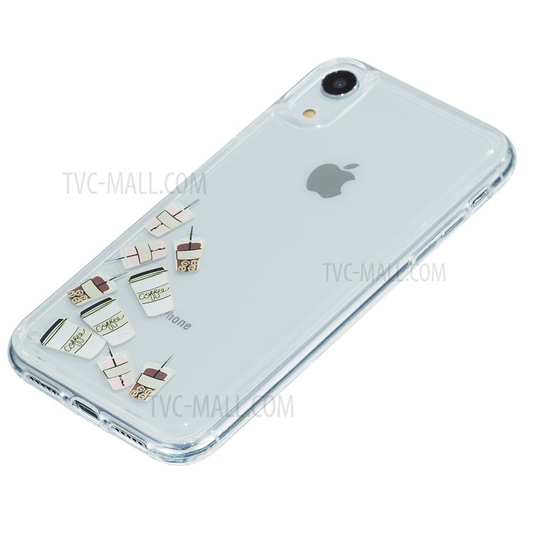 Quicksand Pattern Printing TPU Phone Cover for iPhone XR 6.1-inch - Coffee-4