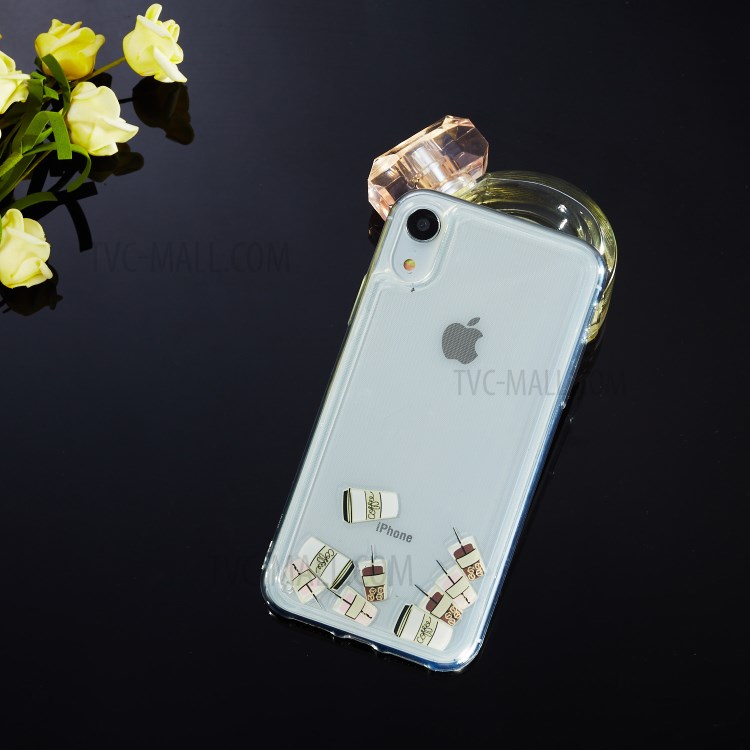 Quicksand Pattern Printing TPU Phone Cover for iPhone XR 6.1-inch - Coffee-5