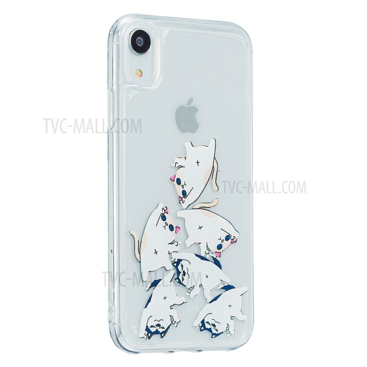 Areia Movediça Padrão De Impressão Tampa Do Telefone TPU Para Iphone XR 6.1 Polegadas - Gato-3