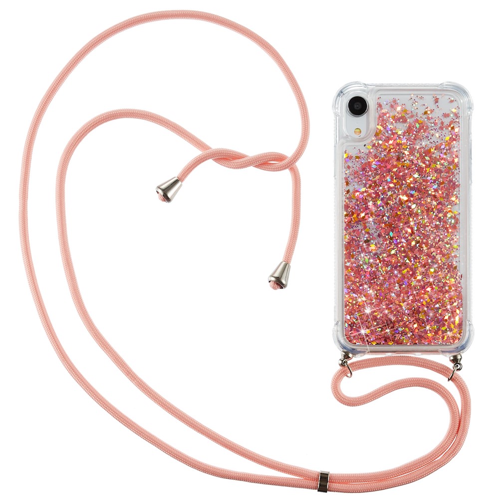Glitter Powder Quicksand TPU Back Case for iPhone XR 6.1 inch - Orange