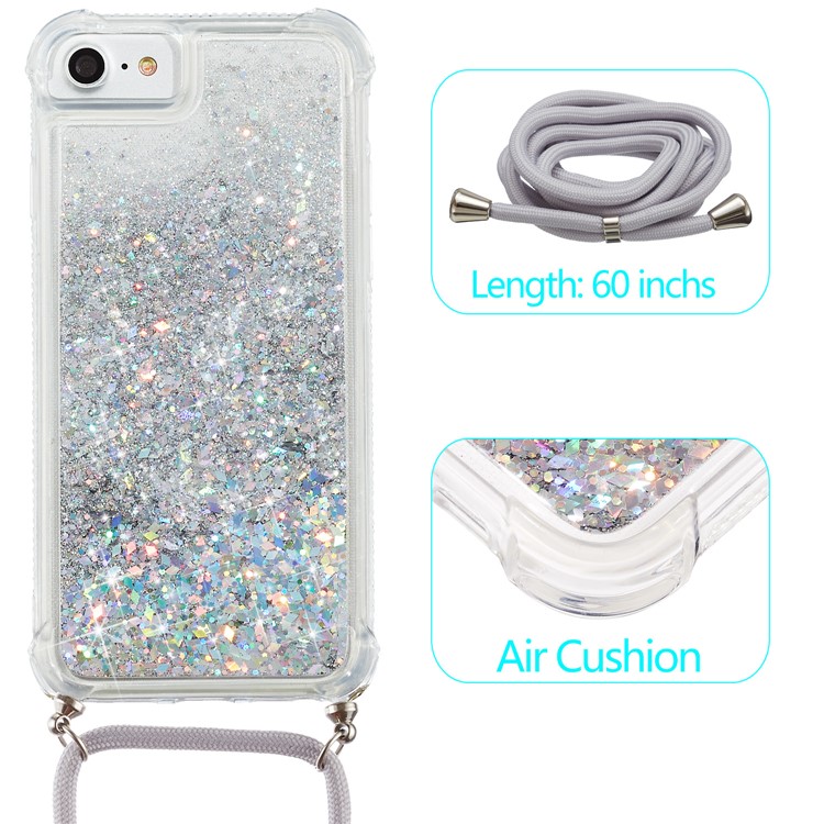 Glitter Powder Quicksand TPU Back Phone Case for iPhone 8/7/6 4.7-inch/SE (2020)/SE (2022) - White-2