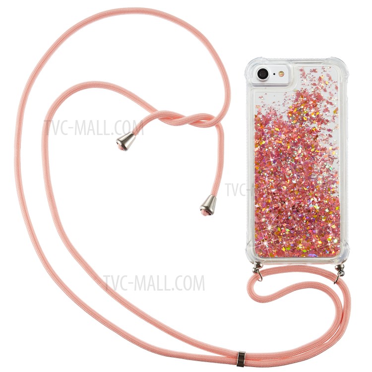Glitter Powder Quicksand TPU Back Phone Case for iPhone 8/7/6 4.7-inch - Orange-1