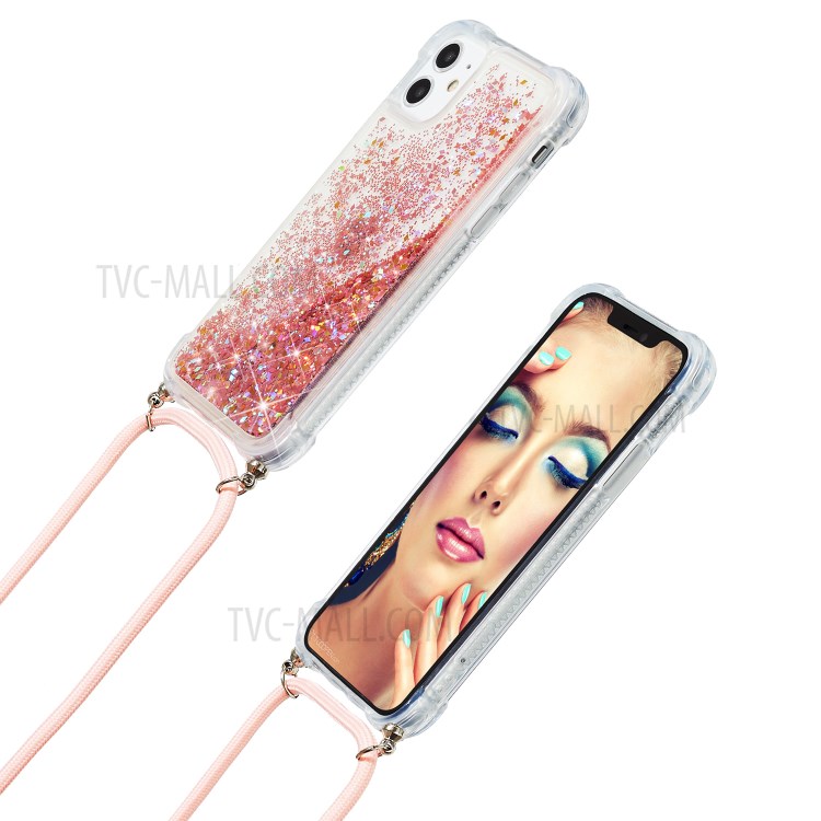 Quicksand Glitter Powder TPU Back Case for iPhone 12 mini - Orange-6