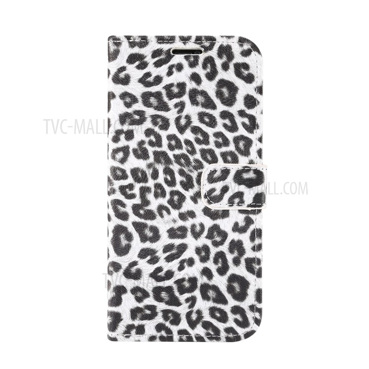Leopard Pattern Wallet Stand Leather Phone Shell for iPhone 12 Pro Max 6.7-inch - White-2