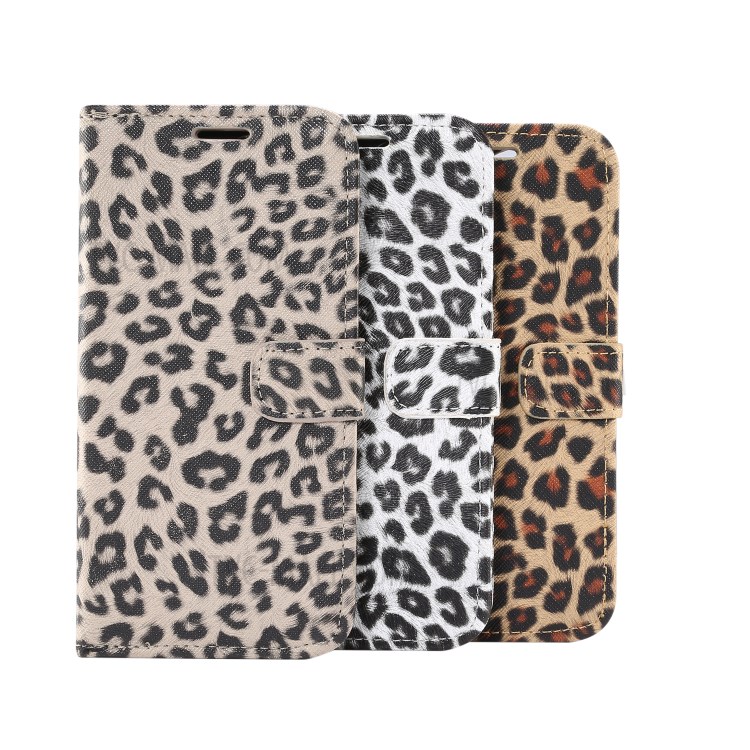 Leopard Pattern Wallet Stand Leather Phone Shell for iPhone 12 Pro Max 6.7-inch - White-8