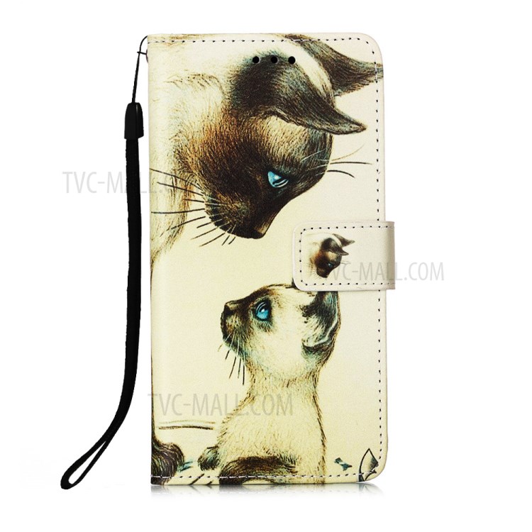 Pattern Printing with Wallet Leather Cover for iPhone 12 Pro/12 - Cats-2