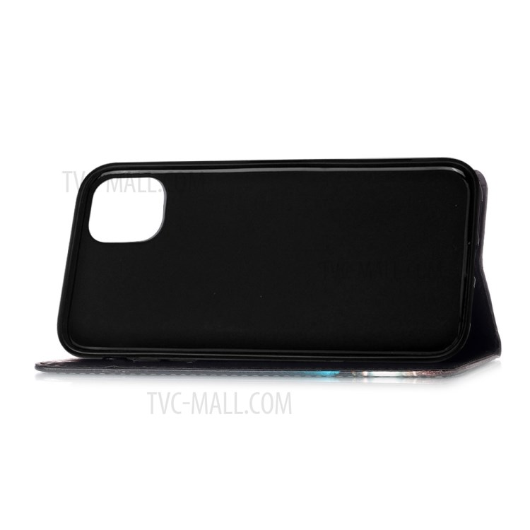 Pattern Printing with Wallet Leather Cover for iPhone 12 Pro/12 - Flower-5