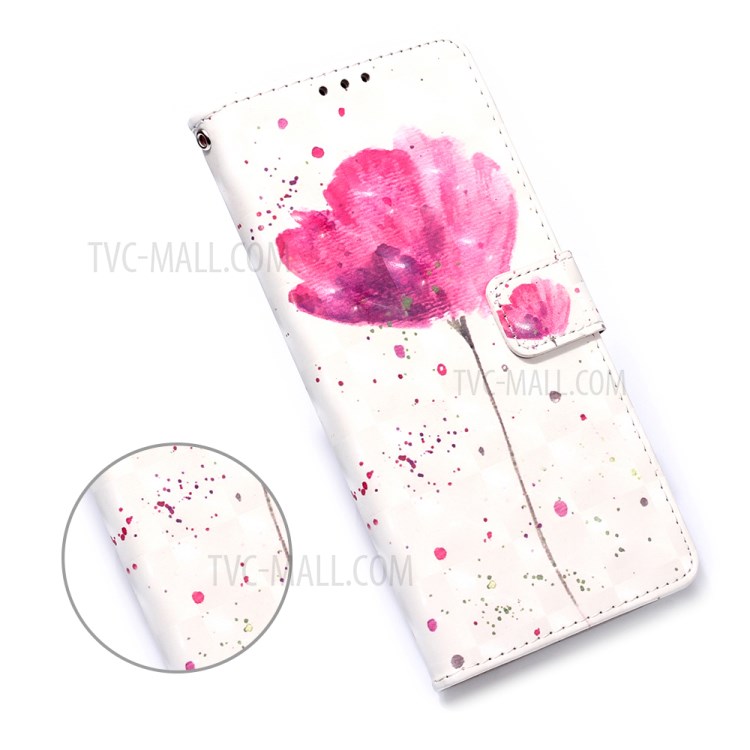 Pattern Printing PU Leather Cover Wallet Cell Phone Case with Strap for iPhone 12 Pro/12 - Vivid Flower-6