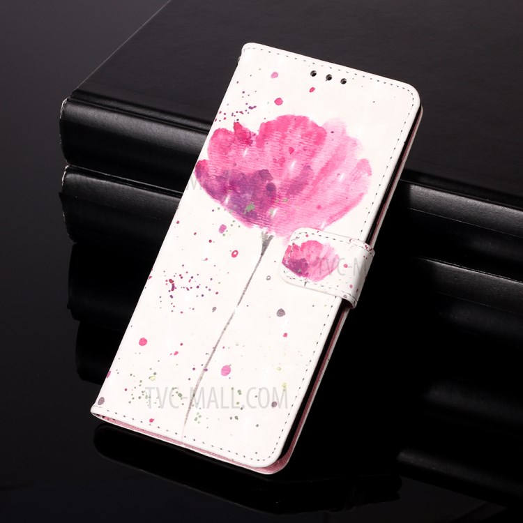 Pattern Printing PU Leather Cover Wallet Cell Phone Case with Strap for iPhone 12 Pro/12 - Vivid Flower-9