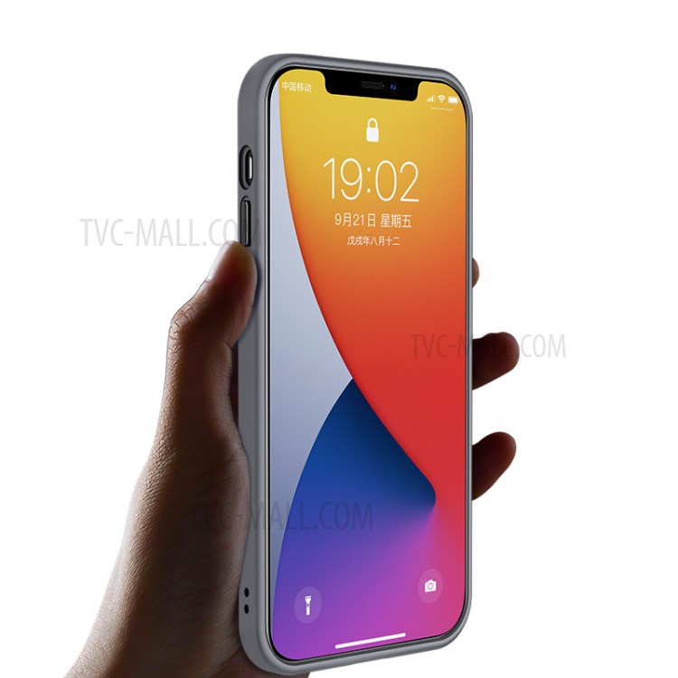 BENKS Drop-resistant PC + TPU Combo Protector Shell for iPhone 12 mini - Grey-2