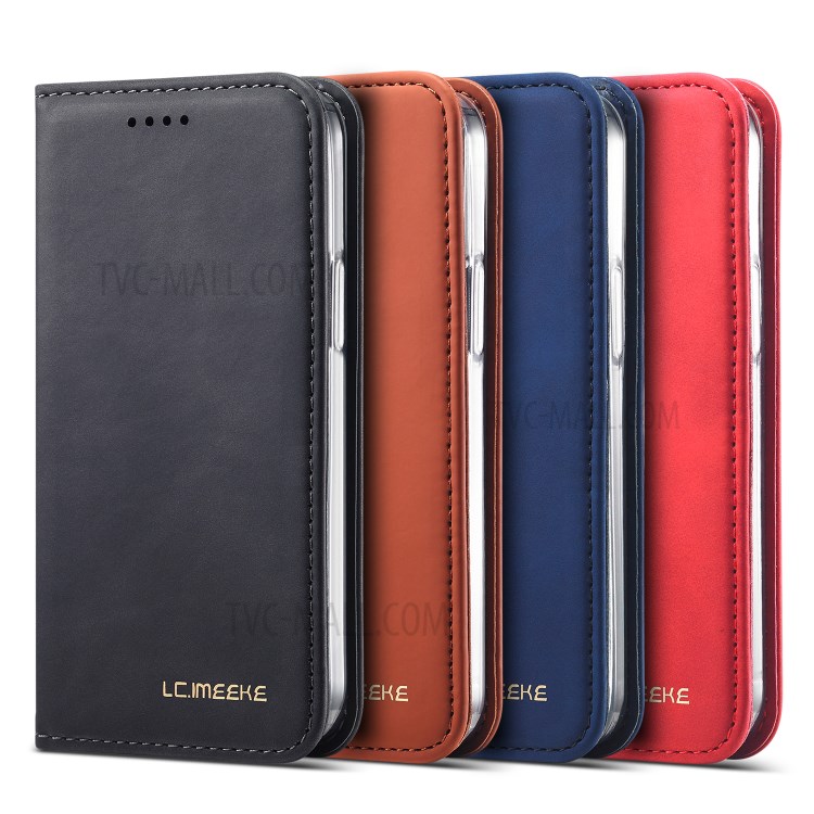 LC.IMEEKE LC-002 Series PU Leather Case Wallet Stand Cover for iPhone 12 mini - Black-13