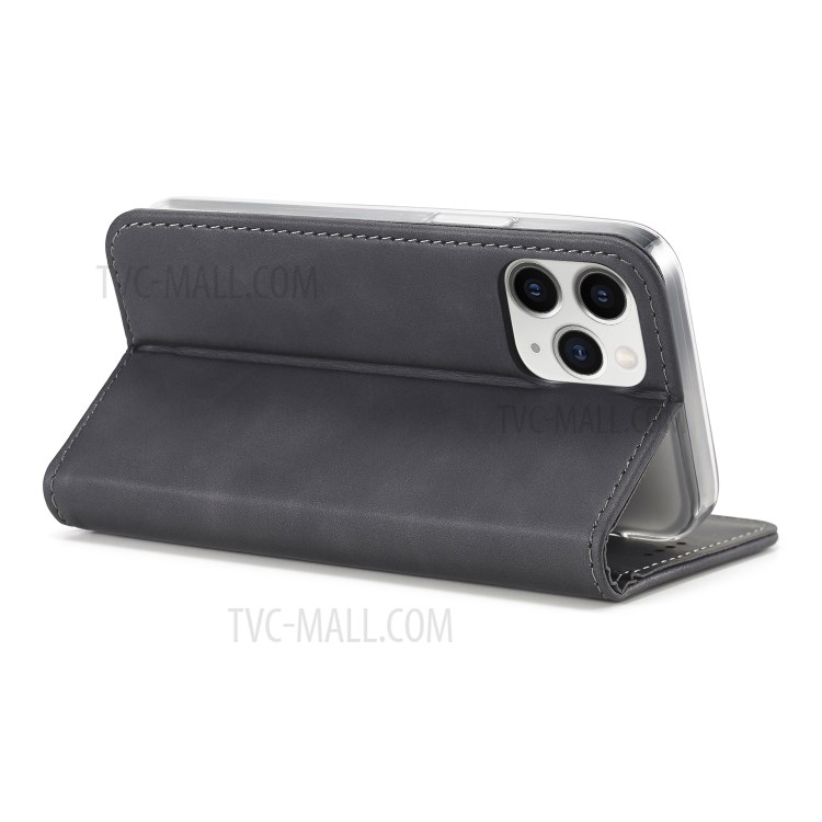 LC.IMEEKE LC-002 Series PU Leather Case Wallet Stand Cover for iPhone 12 mini - Black-5