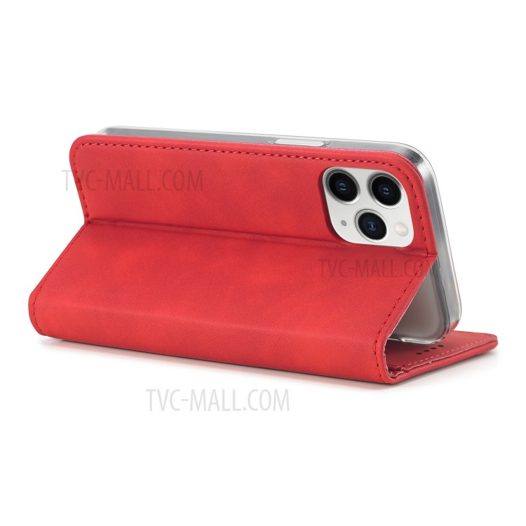 LC.IMEEKE LC-002 Series PU Leather Case Wallet Stand Cover for iPhone 12 mini - Red-5
