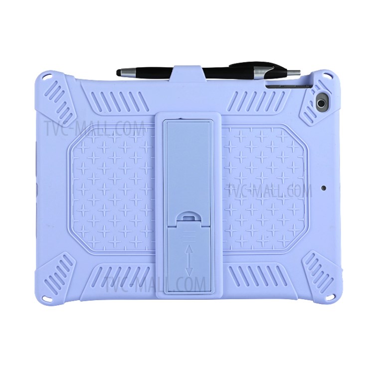 Tampa Comprimido De Silicone Com Estribo Lateral PC Com Alça De Ombro Para Capas De 9,7 Polegadas (2,018) / (2,017) / Ar Ipad (2013) - Bebê Azul-3