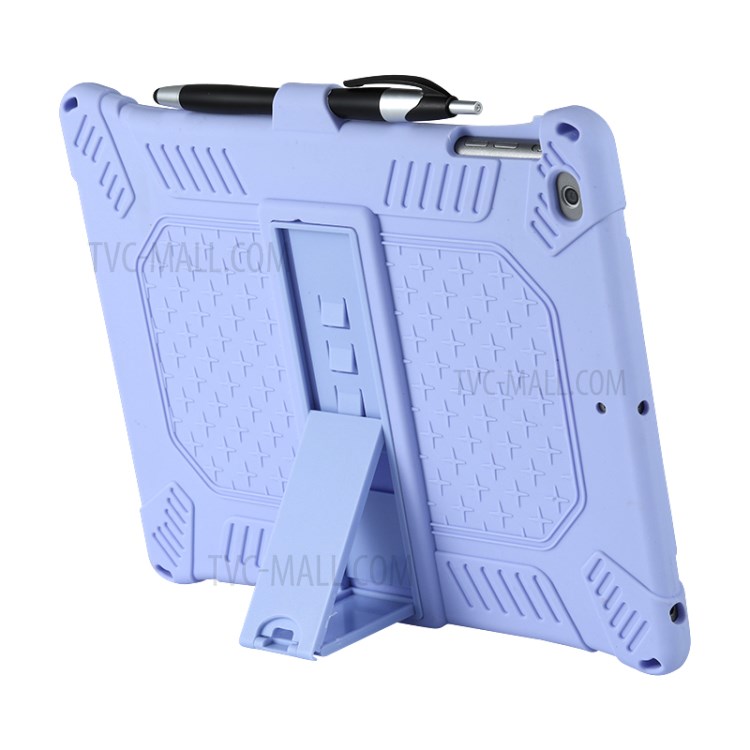 Tampa Comprimido De Silicone Com Estribo Lateral PC Com Alça De Ombro Para Capas De 9,7 Polegadas (2,018) / (2,017) / Ar Ipad (2013) - Bebê Azul-6