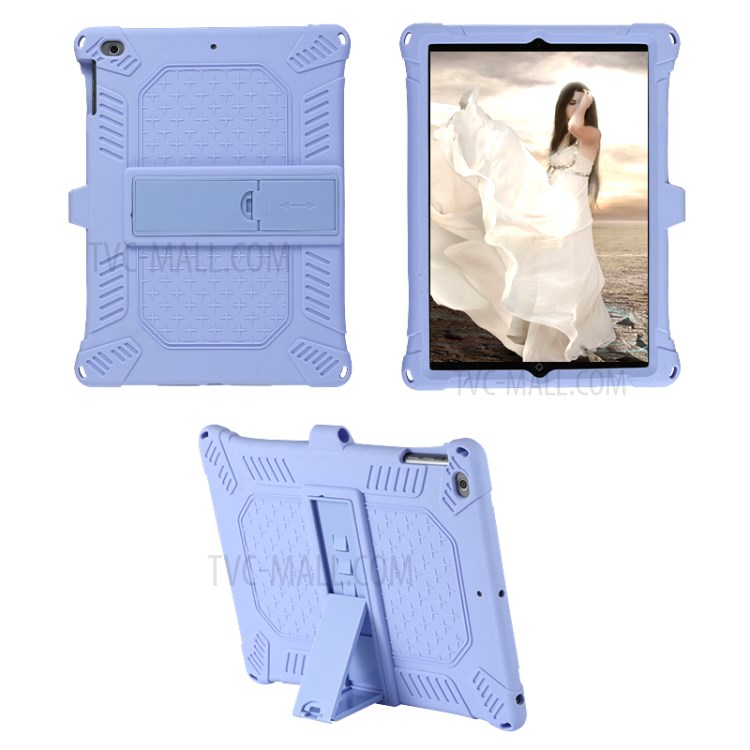 Tampa Comprimido De Silicone Com Estribo Lateral PC Com Alça De Ombro Para Capas De 9,7 Polegadas (2,018) / (2,017) / Ar Ipad (2013) - Bebê Azul-8