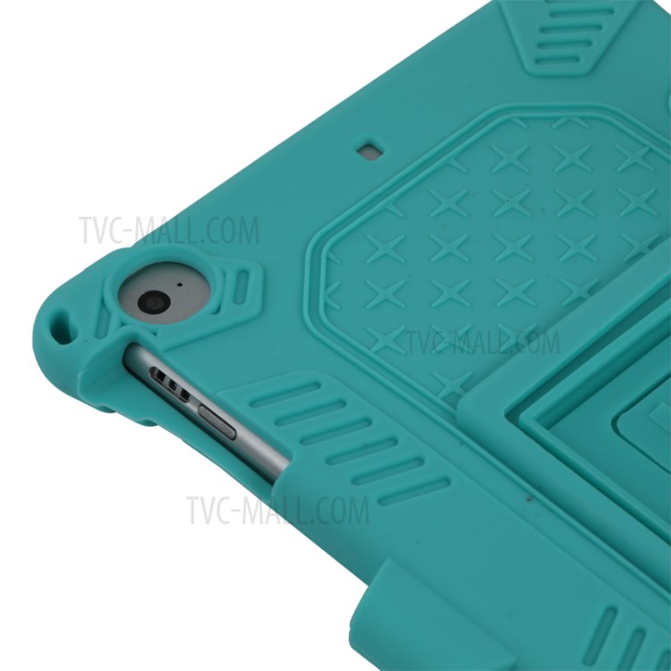 Kickstand PC + Silicone Tablet Case with Pen Holder Shoulder Strap for iPad mini 3/4/(2019) 7.9 inch - Green-11