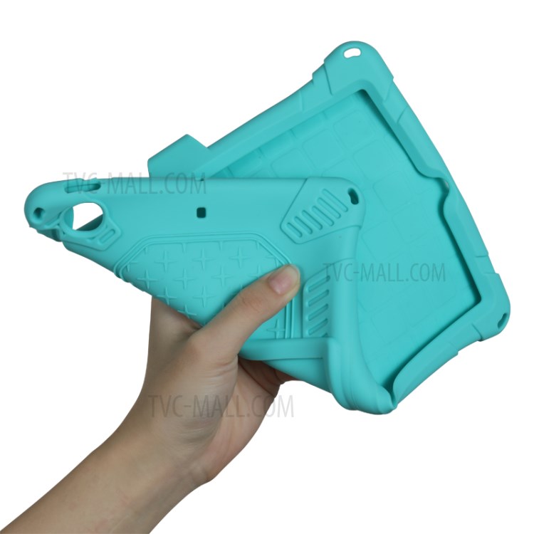 Kickstand PC + Silicone Tablet Case with Pen Holder Shoulder Strap for iPad mini 3/4/(2019) 7.9 inch - Green-12