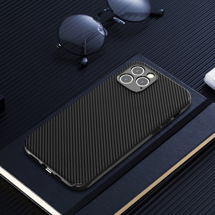 Carbon Fiber Texture TPU Phone Case for iPhone 12 mini-4