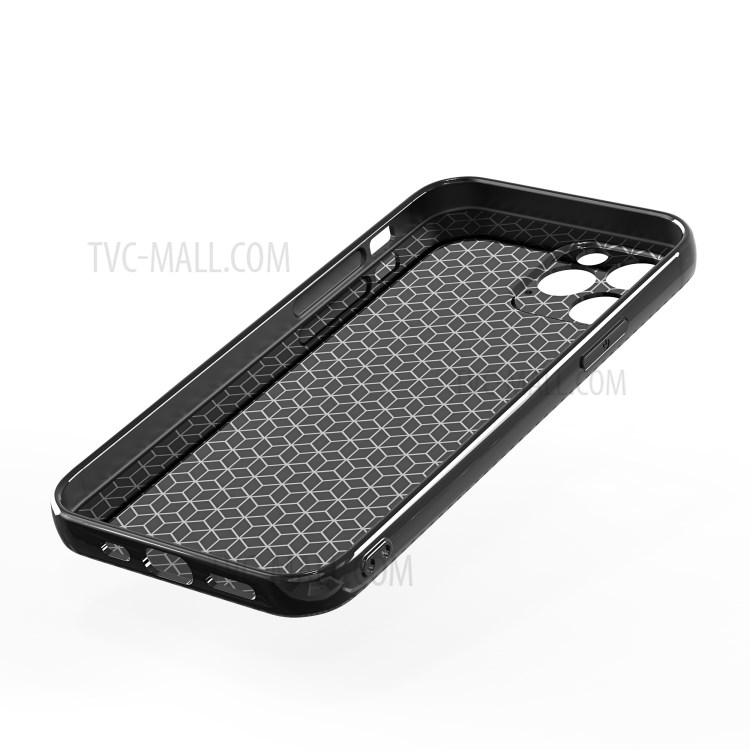 Carbon Fiber Texture TPU Phone Case for iPhone 12 mini-6