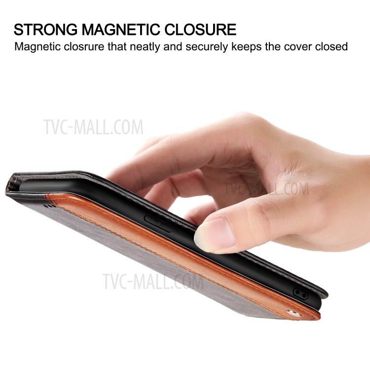 Bussiness Style Splicing PU Leather Card Slots Stand Phone Shell for iPhone 12 Pro Max 6.7 inch - Brown-8
