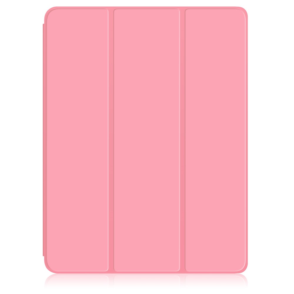 Litch Skin PU Leather Tri-fold Stand Tablet Case with Pen Slot for iPad Air (2020) - Pink-2