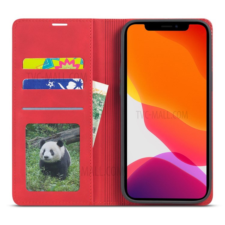 FORWENW Fantasy Series Silky Touch Leather Cover for iPhone 12 Pro Max 6.7 inch - Red-2