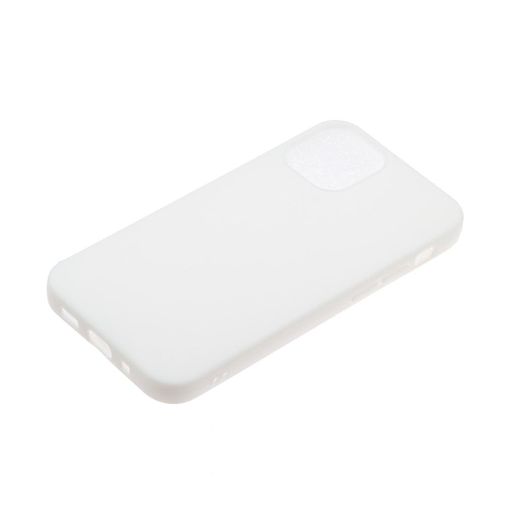 Flexible TPU Protector Mobile Phone Case for iPhone 12 Pro/12 - White-2