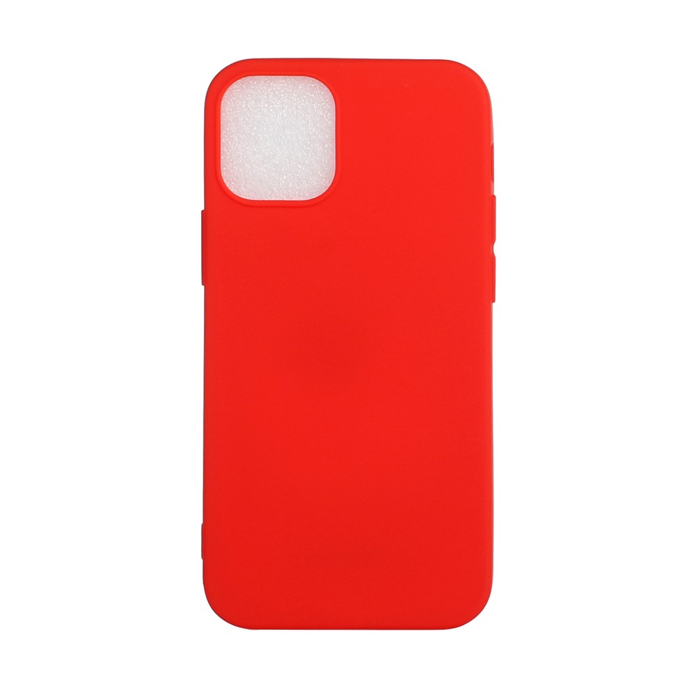 Flexible TPU Protector Mobile Phone Case for iPhone 12 Pro/12 - Red-1