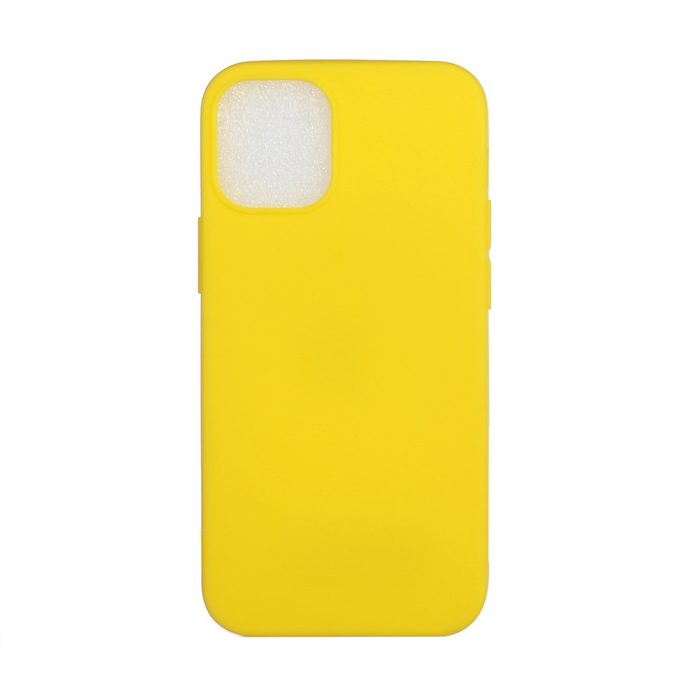 Flexible TPU Protector Mobile Phone Case for iPhone 12 Max / iPhone 12 Pro 6.1-inch - Yellow-1