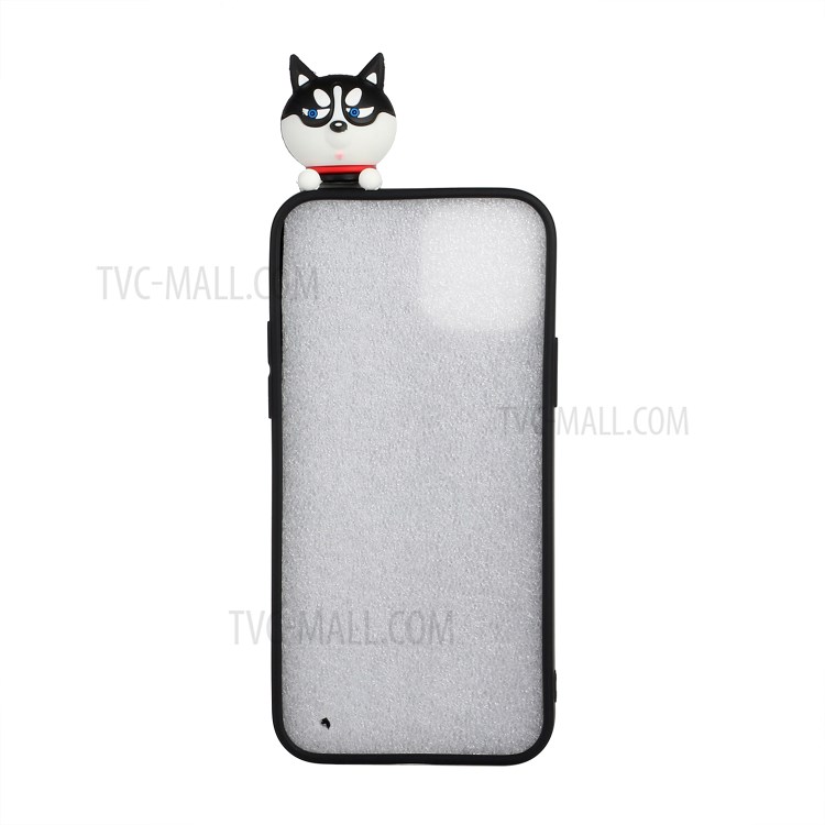 3D Animal Doll Patterned TPU Soft Shell Case for iPhone 12 5.4-inch - Black-2