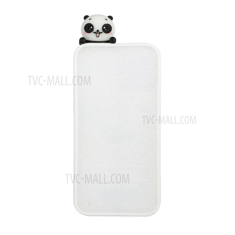 3D Animal Doll Patterned TPU Soft Shell Case for iPhone 12 5.4-inch - White-2